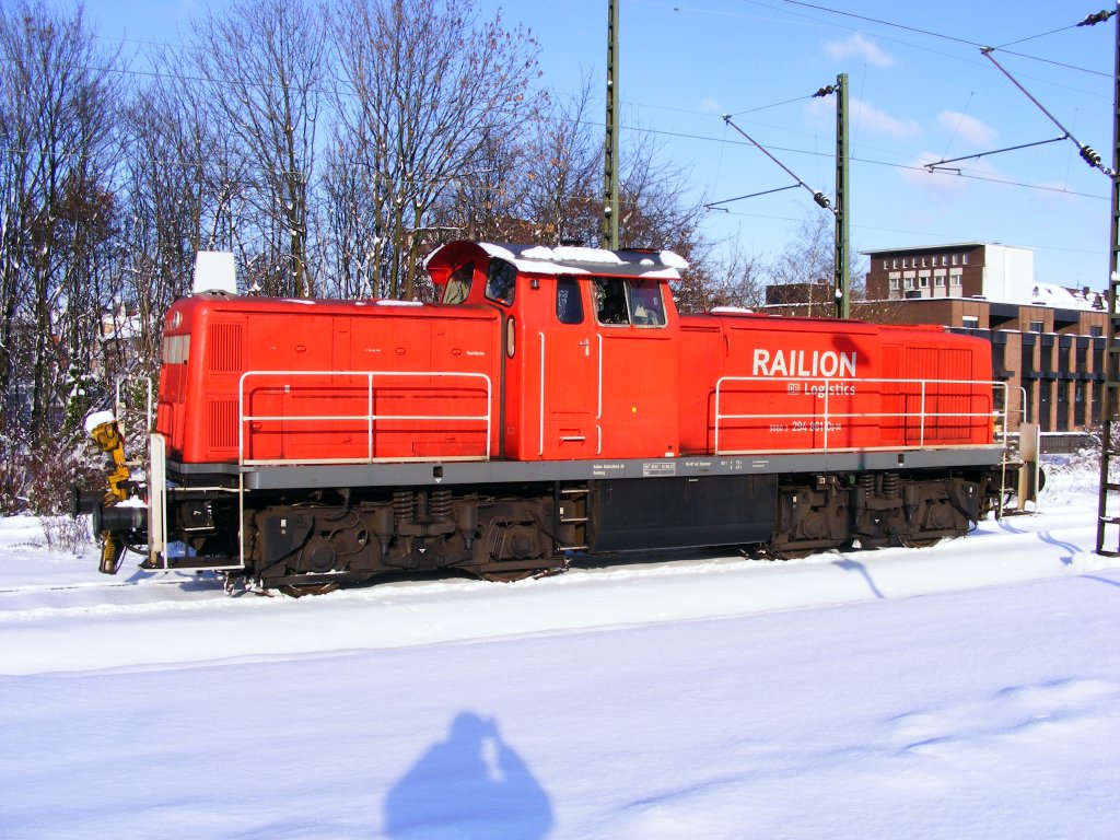 Eine DB 294 steht am 05.01.2009 im Gelsenkirchener Hauptbahnhof.