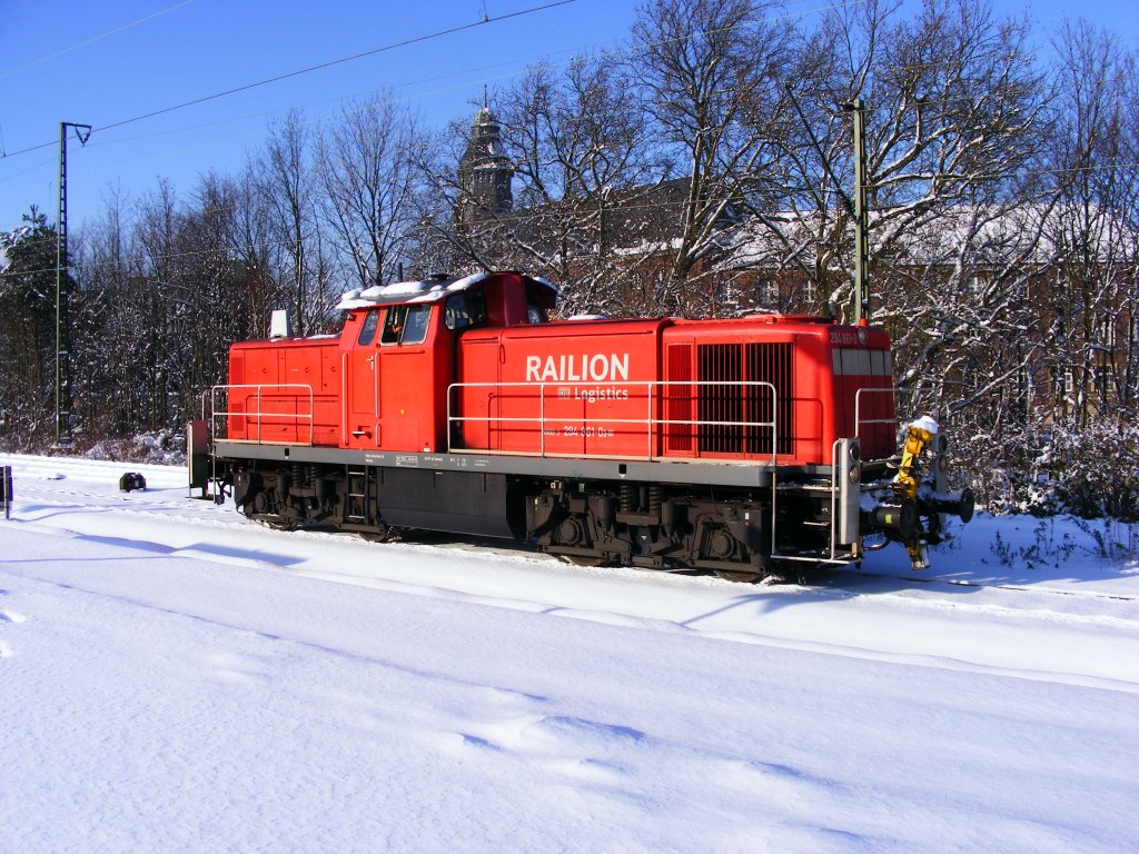 Eine DB 294 steht am 05.01.2009 im Gelsenkirchener Hauptbahnhof.