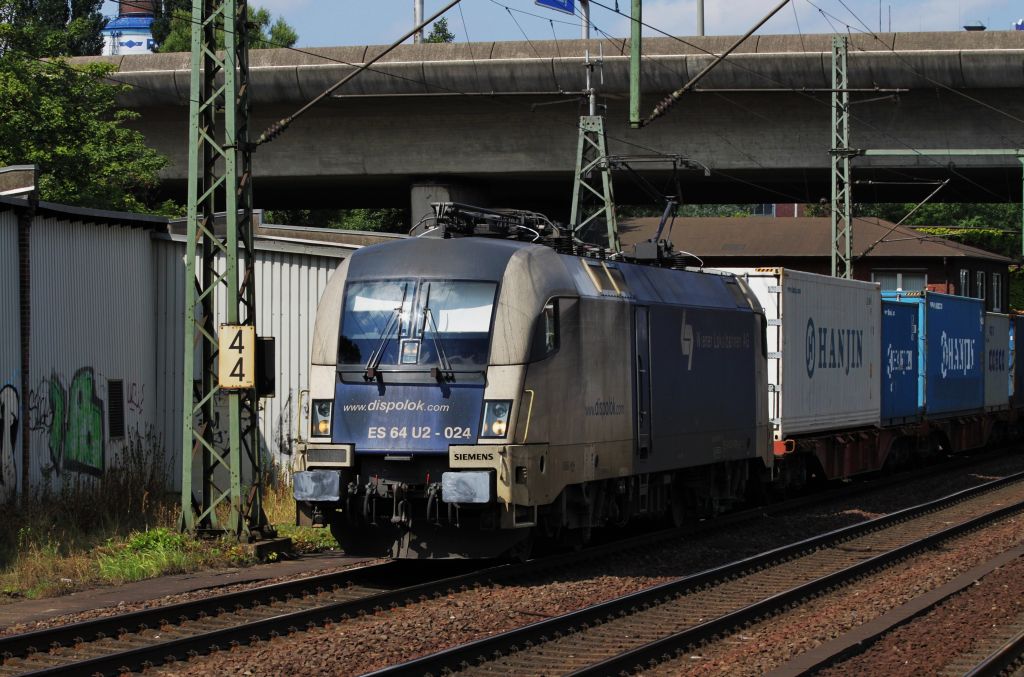 ES 64 U2-024 der WLB mal etwas nher....(13.08.10,Hamburg Harburg)