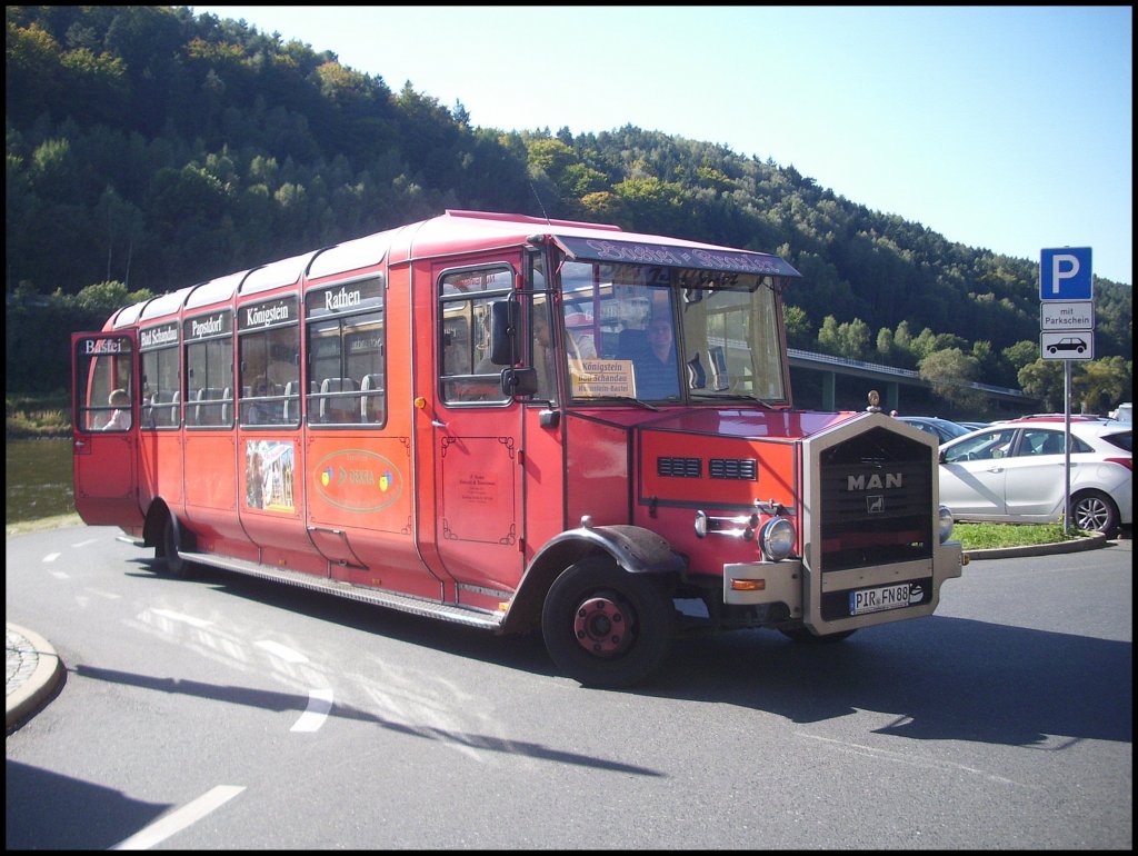  Historischer  MAN als Bastei-Kraxler in Bad Schandau.