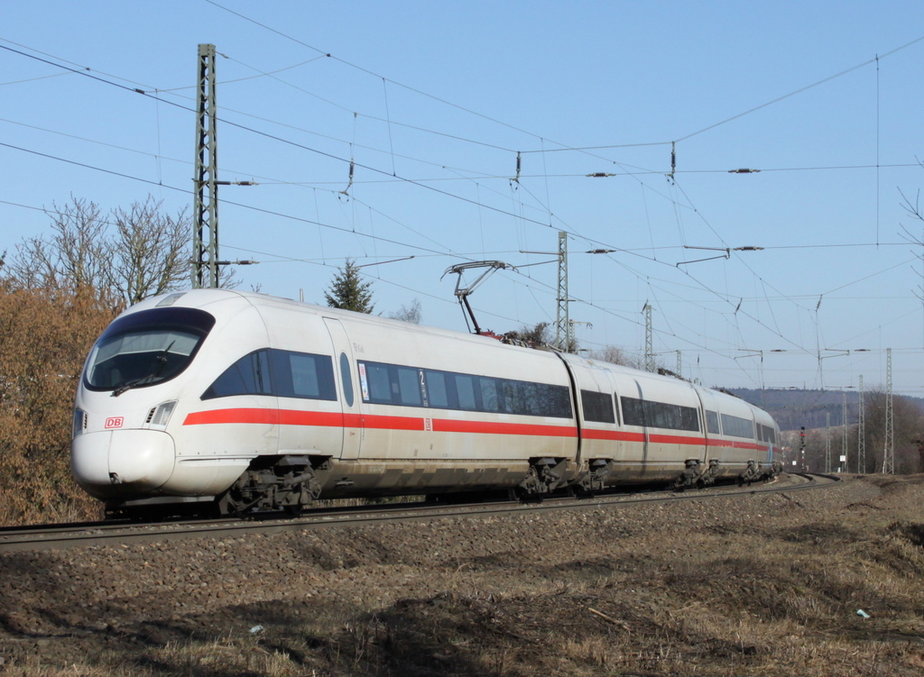 ICE nach Frankfurt am 26.02.11 bei Fulda