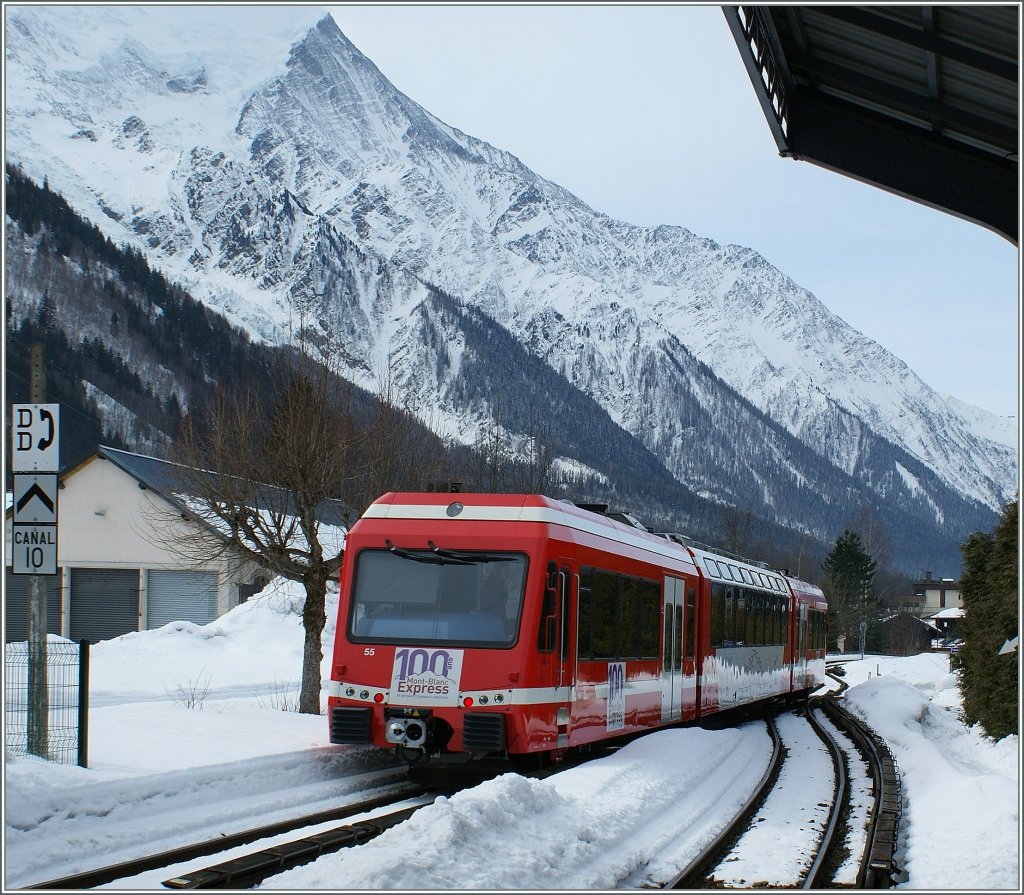 Im verschneiten Chamonix. 
13.03.2009