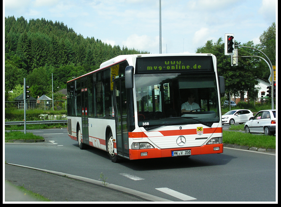 Juni 2012/.. auf Betriebsfahrt ist Wagen 358 - ein Mercedes- Citaro MK - V 358 - er gehrt zu den Mrkischen Verkehrsbetrieben... 