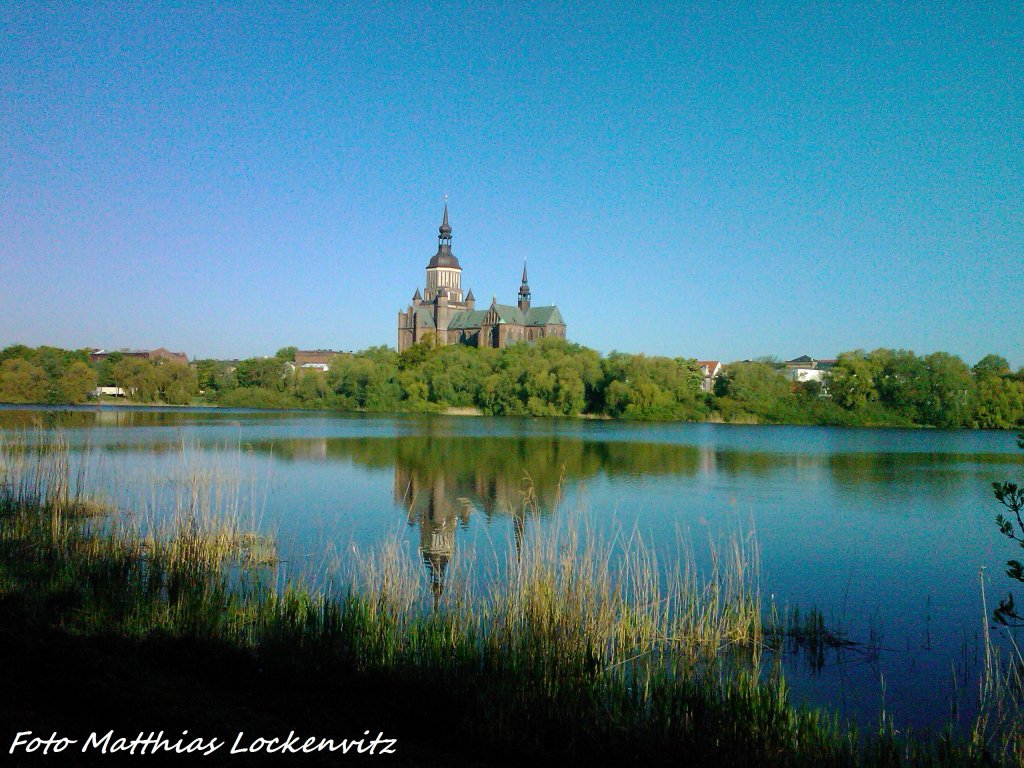 Kirche + Frankendammteich in Stralsund am 12.6.12