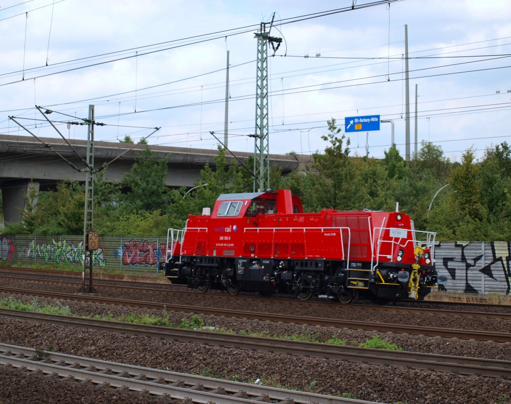 Kurz vor dem Ende kam mein persnliches Highlight eine Voiht Gravita 10 BB von Northrail durch Hamburg-Harburg gerauscht.