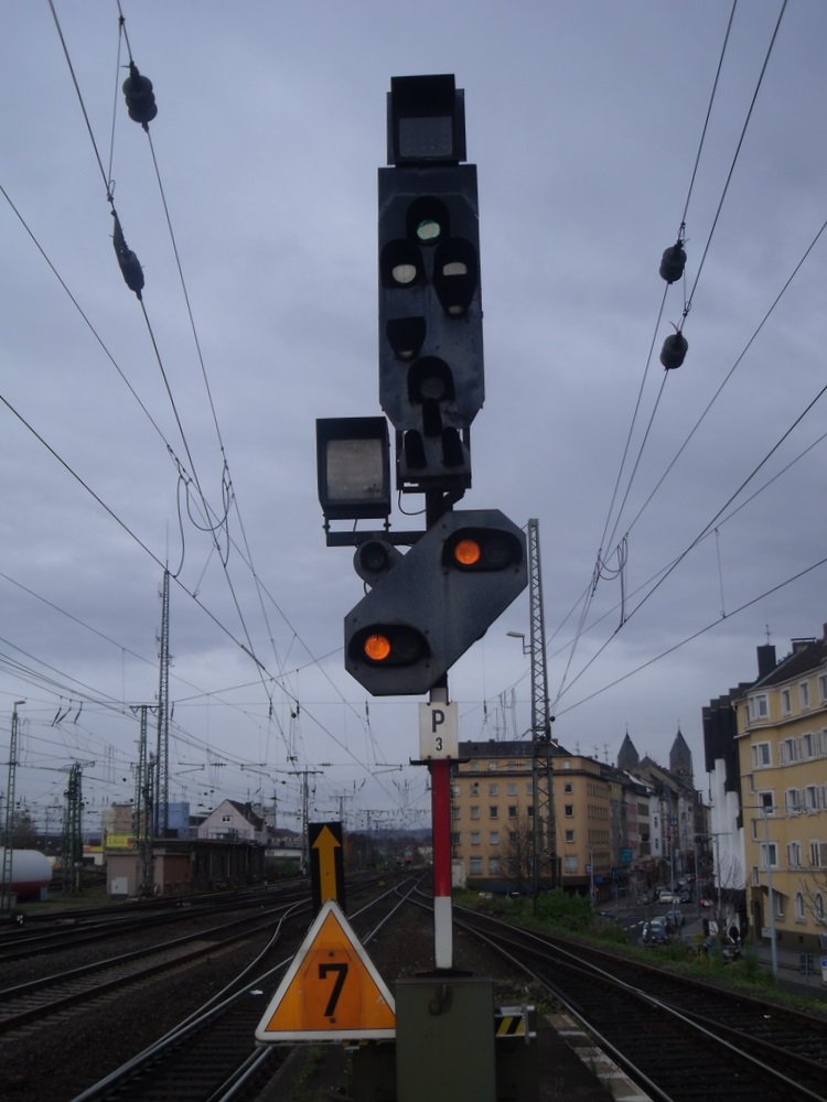 Lichtsignal P3 in Koblenz Hbf
14.11.2009