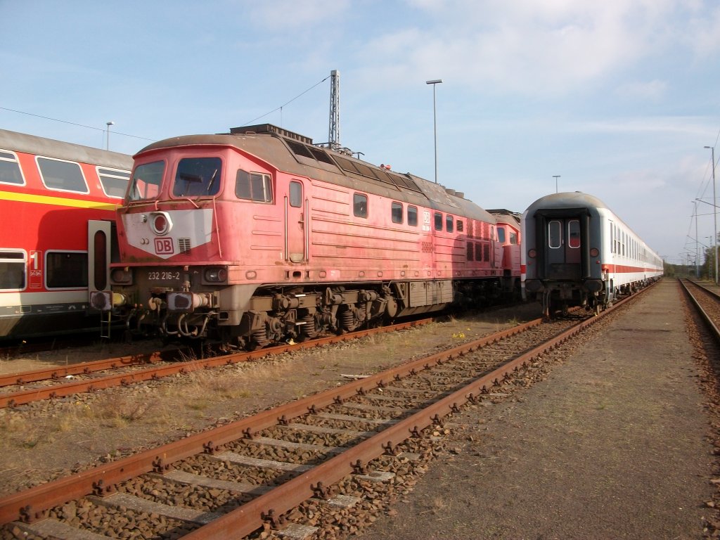 Machet jut 232 216 ! Auch Sie wird Mukran nach Espenhain verlassen.Am 13.Oktober 2010 in Mukran.