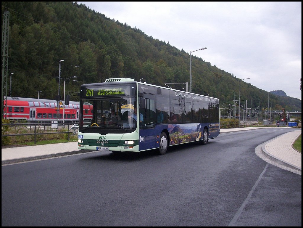 MAN Lion's City der Oberelbische Verkehrsgesellschaft in Bad Schandau.