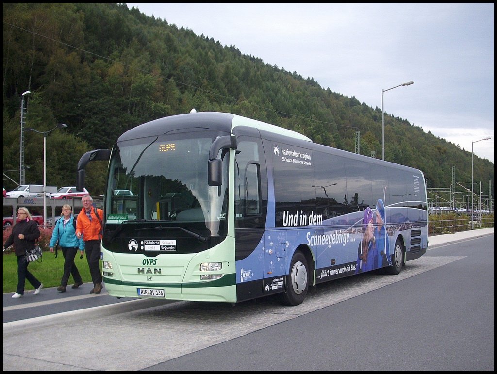 MAN Lion's Regio der Oberelbische Verkehrsgesellschaft in Bad Schandau.