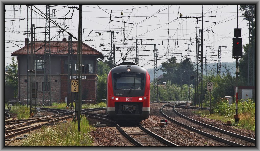 Mein erster 440...440 204 bei der Einfahrt in den Bahnhof Plattling am 31.07.10