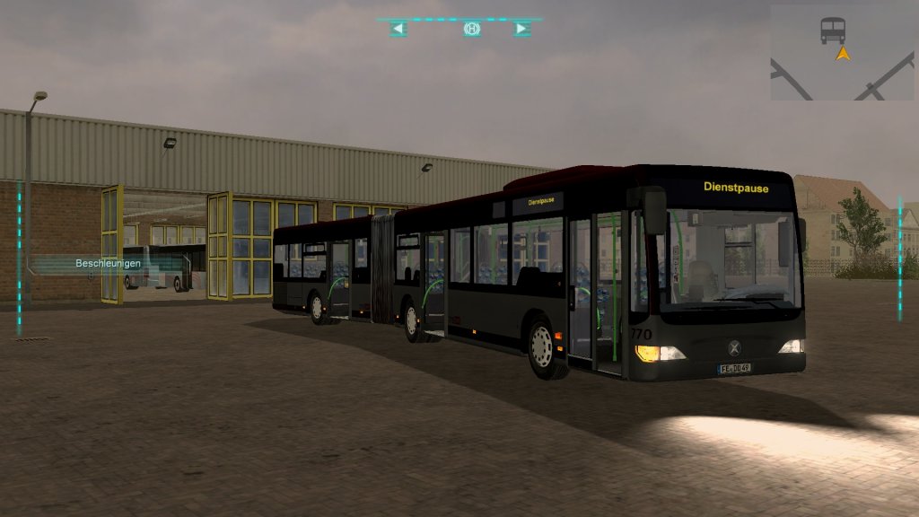 Mercedes Citaro II Gelenkbus am Depot in Freyfurt.