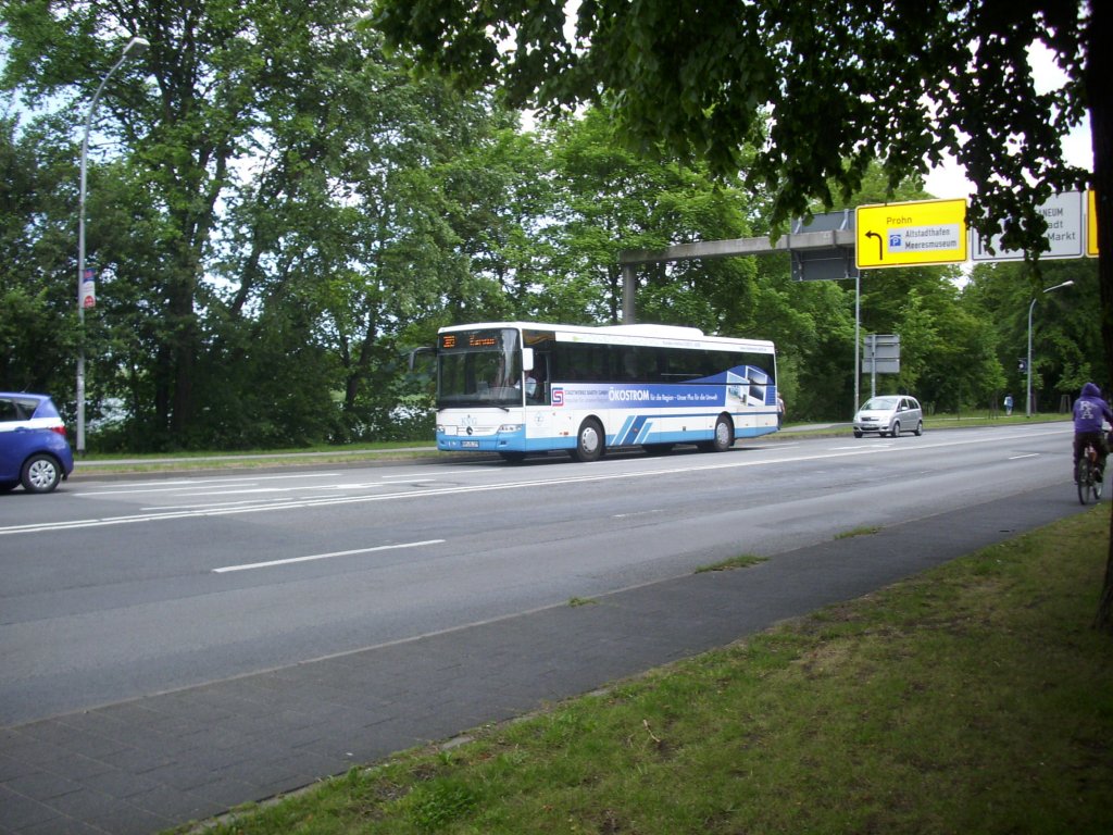 Mercedes Integro der Kraftverkehrsgesellschaft mbH Ribnitz-Damgarten in Stralsund.