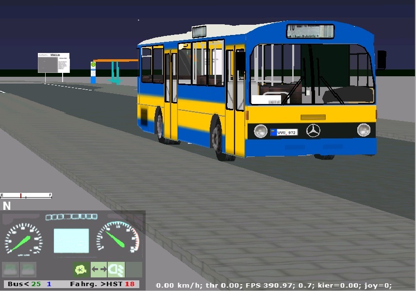 Mercedes O 305 des Vbus-Simulators.