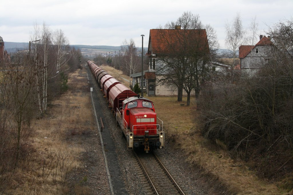 Mit einem Kali-Leerzug nach Heringen/Werra begegnete ich am 05.03.12 der 294 644-0.