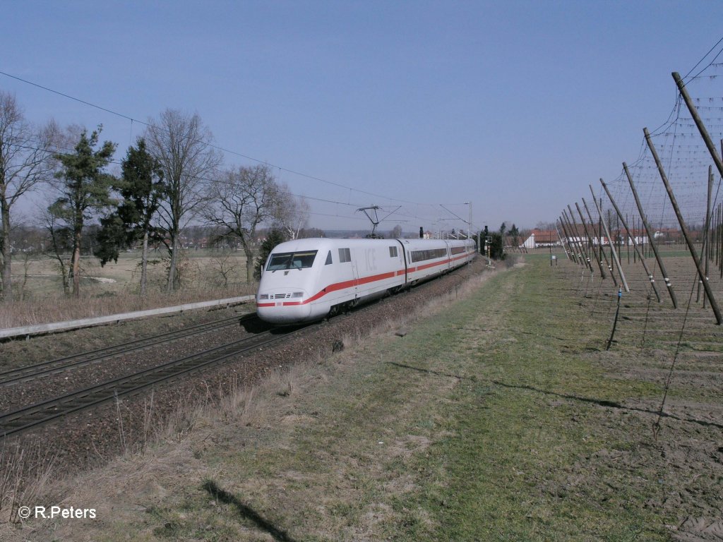 Nachschuss von 401 059-1  Bad Oldesloe  bei Rohrbach. 24.03.11