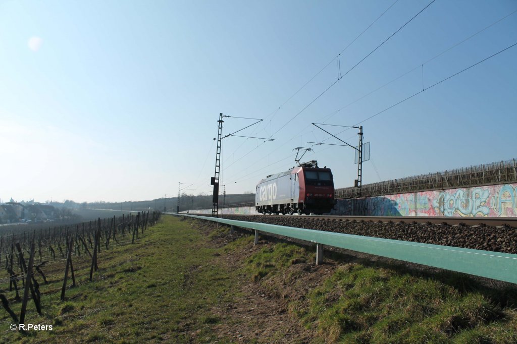 Nachschuss von 482 024-7 bei Hattenheim am Rhein. 05.03.13