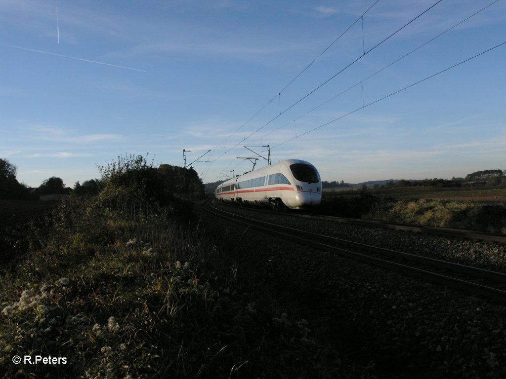 Nachschuss von ICE 24 Wien – Dortmund bei Wilmersdorf. 29.10.10
