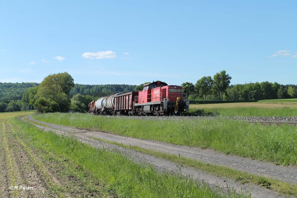 Nachschuss mit 294 695-2 bei Oberteich .05.06.13