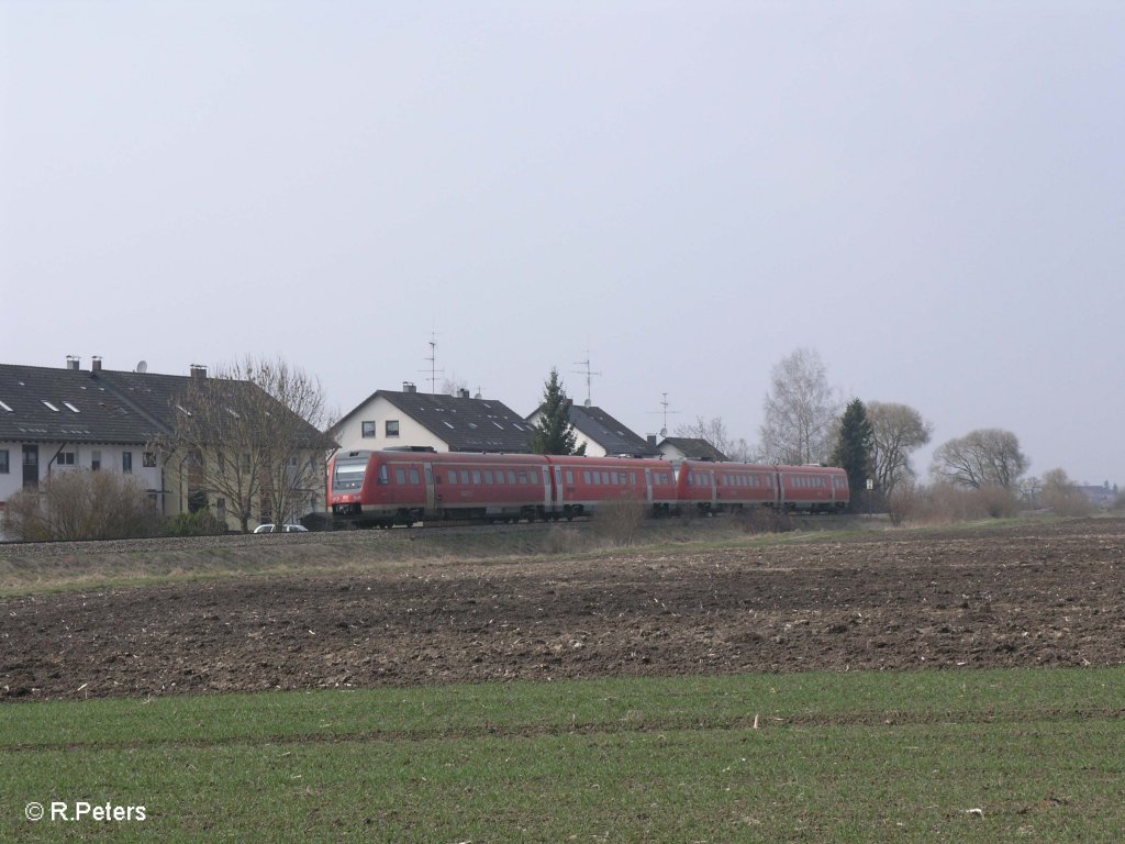 Nachschuss von den RE nach Ulm. 05.04.09