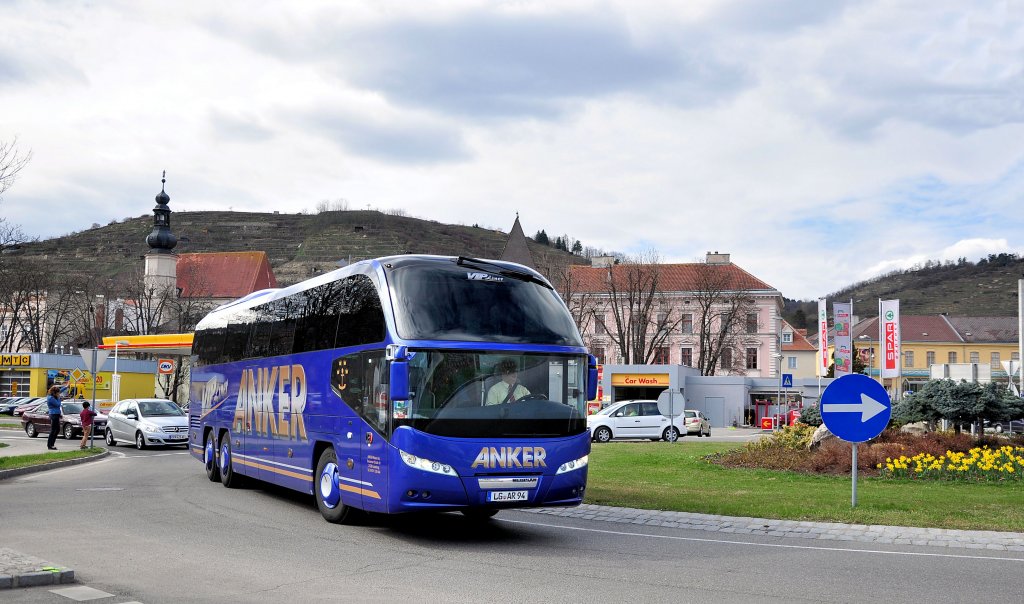 NEOPLAN CITYLINER von ANKER Reisen aus Deutschland am 14.4.2013 in Krems unterwegs.