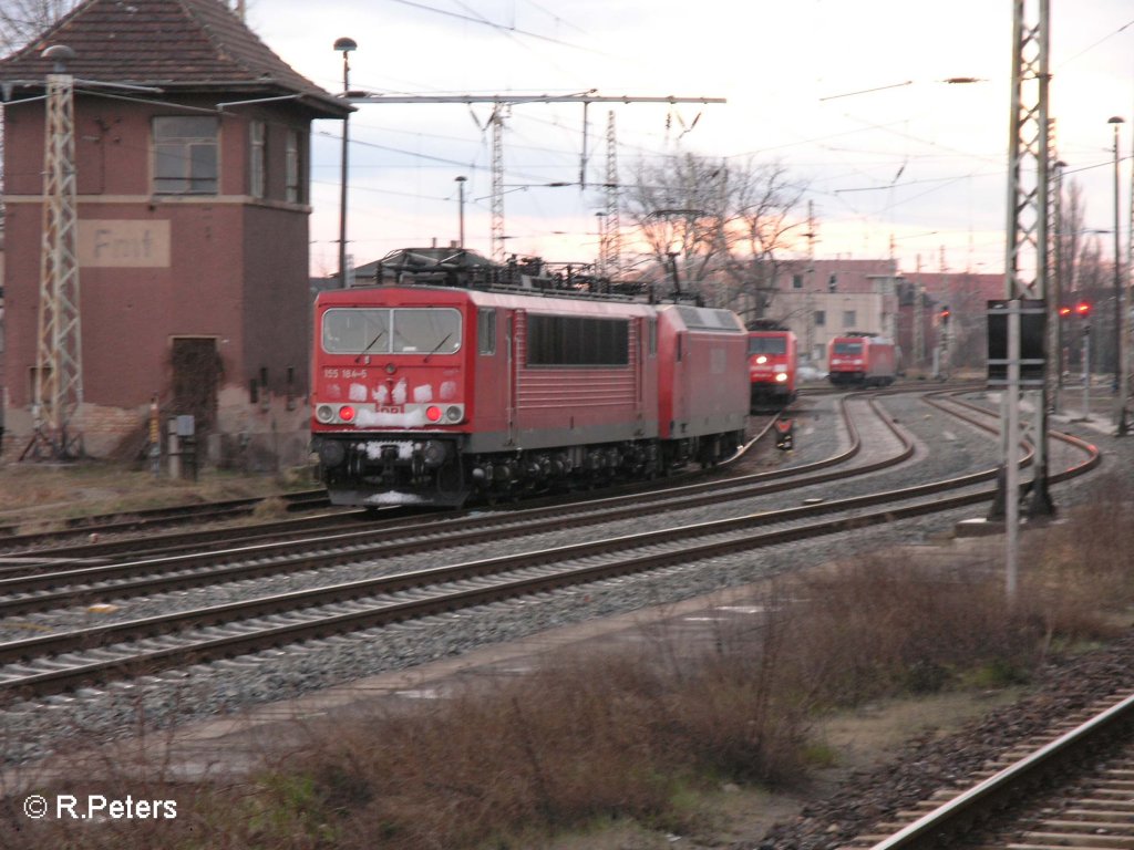 Noch ein besserer Nachschuss von 155 184-5 in Frankfurt/Oder. 19.03.08