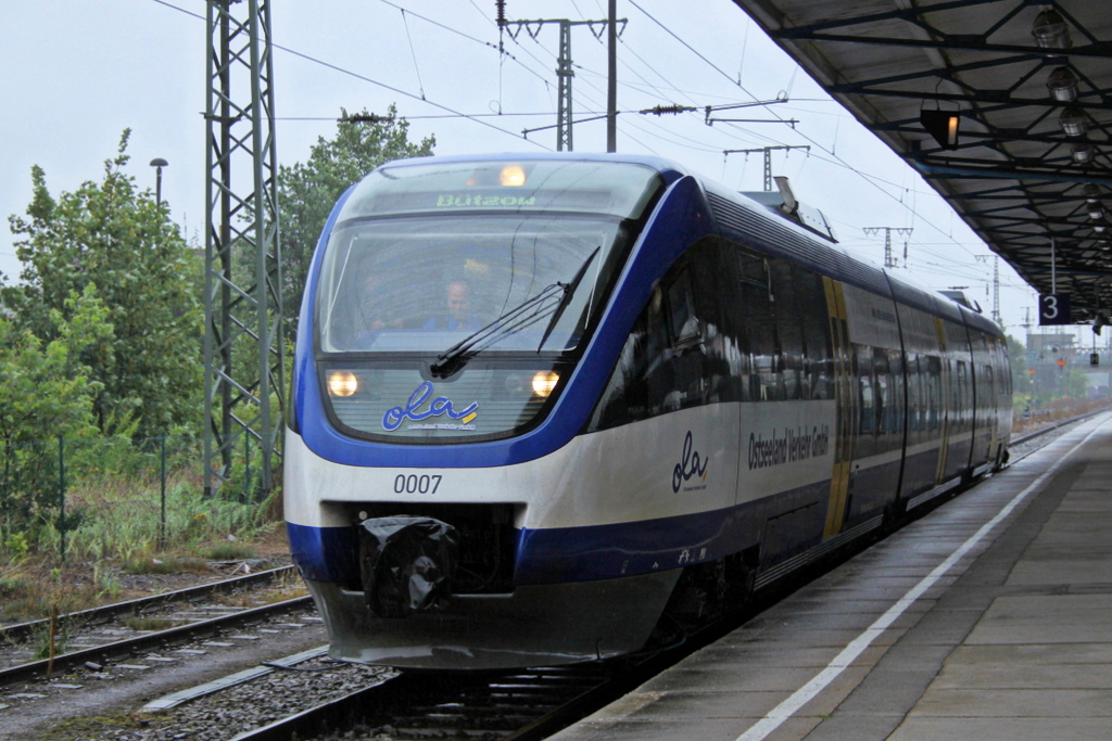 Ostseeland Verkehr GmbH VT 0007 am 22.07.11 in Neubrandenburg