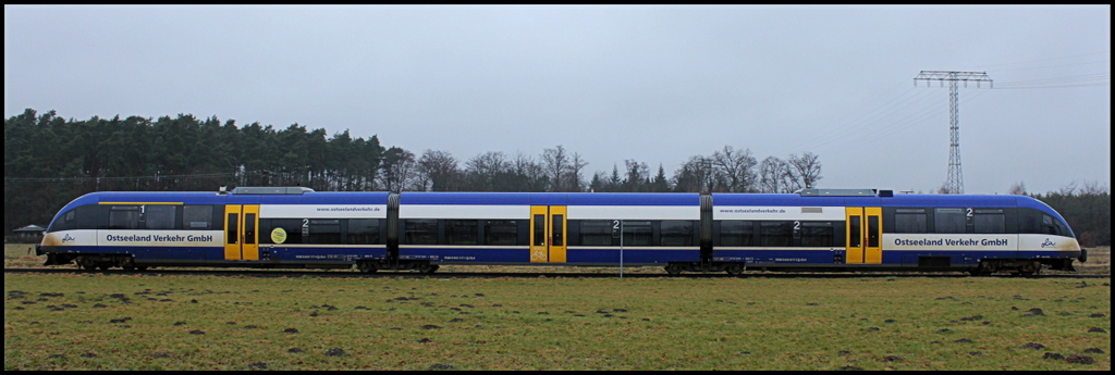 Ostseeland Verkehr GmbH VT 0010 als OLA 79799 nach Ueckermnde Stadthafen am 09.01.13 in Torgelow