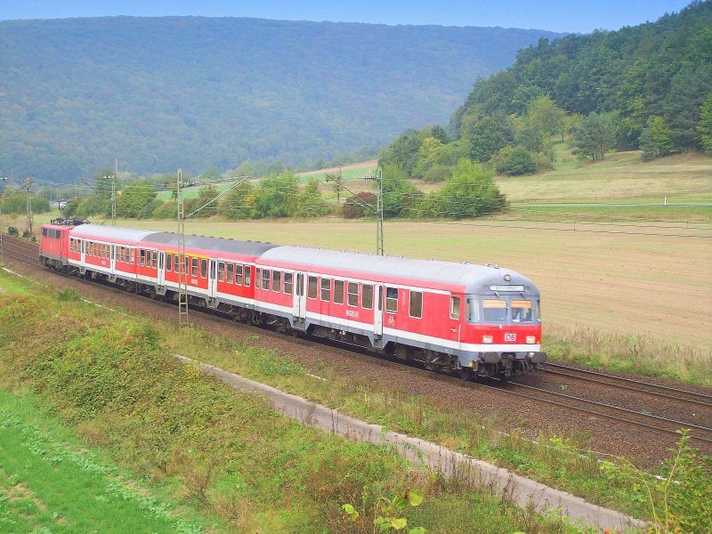 RB nach Schweinfurt am 20.09.09 bei Harrbach
