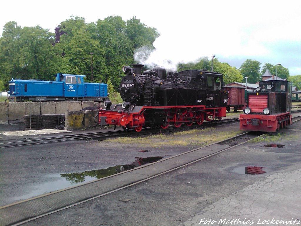 RBB 251 901 / 99 4802 & Kf 6003 am Kleinbahn BW Putbus am 26.5.13