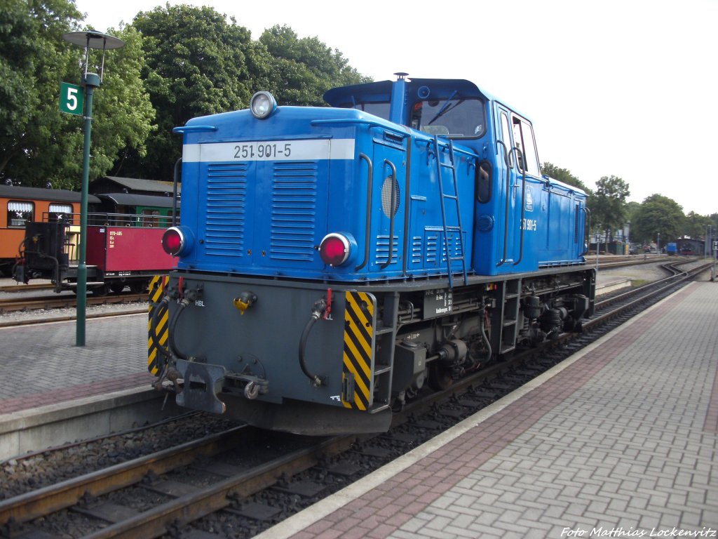 RBB 251 901 im Bahnhof Putbus am 8.8.13