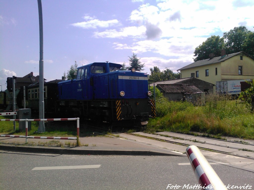 RBB 251 901 unterwegs nach Putbus am 27.6.13