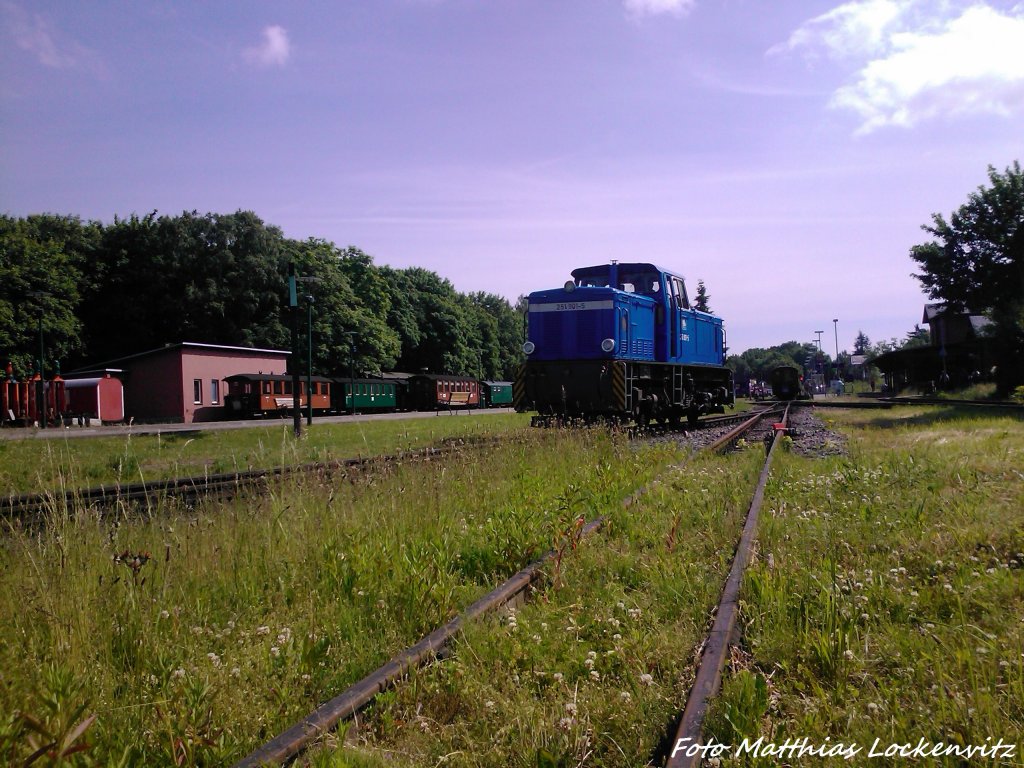 R�BB 251 901 unterwegs zum Pausenabstellplatz in Putbus am 17.6.13