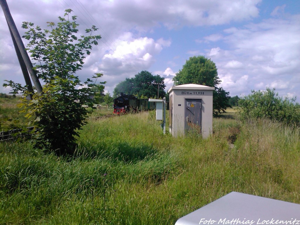 R�BB 99 1784 als Schlusslicht unterwegs nach Putbus am 27.6.13