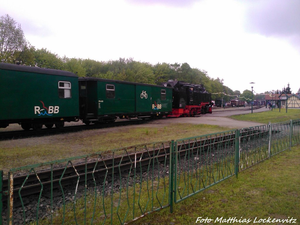 RBB 99 1784 bei der Einfahrt in Putbus am 10.5.13