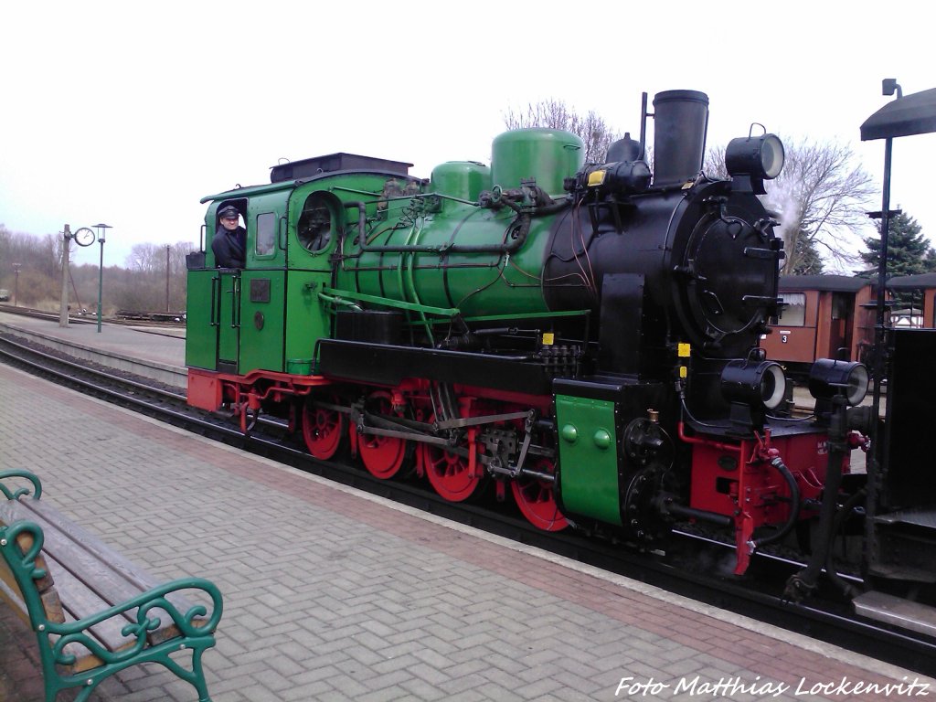 RBB Mh 53 im Bahnhof Putbus am 10.4.13