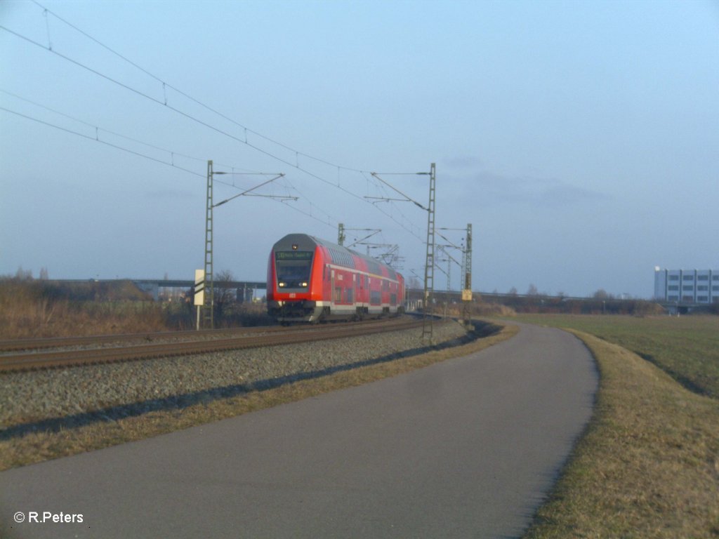 S10 Halle/Saale HBF bei Schkeuditz West. 05.03.11