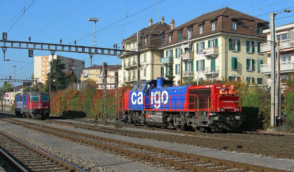 SBB Am 843 061-3 in Renens VD.
9. No.v 2011