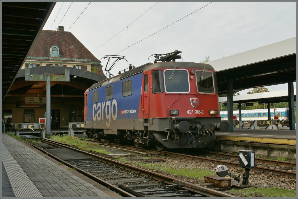 SBB Re 421 388-0 in Lindau. 20. Sept. 2011
