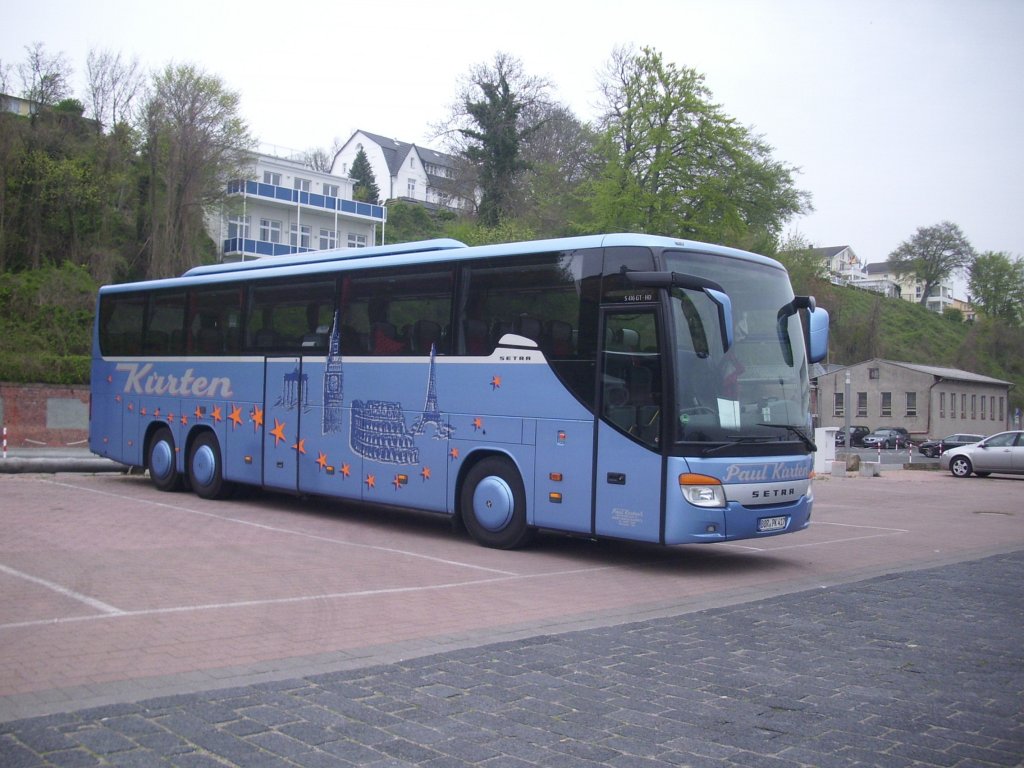 Setra 416 GT-HD von Krten aus Deutschland im Stadthafen Sassnitz.