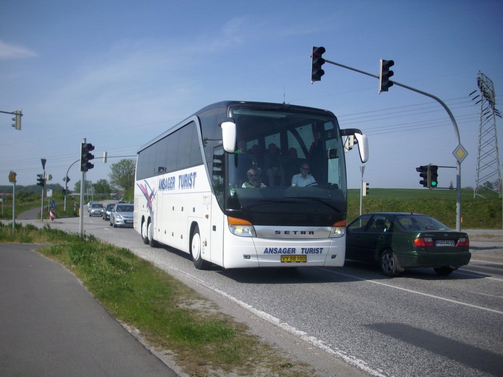 Setra 416 HDH von Ansager Turist in Mukran.