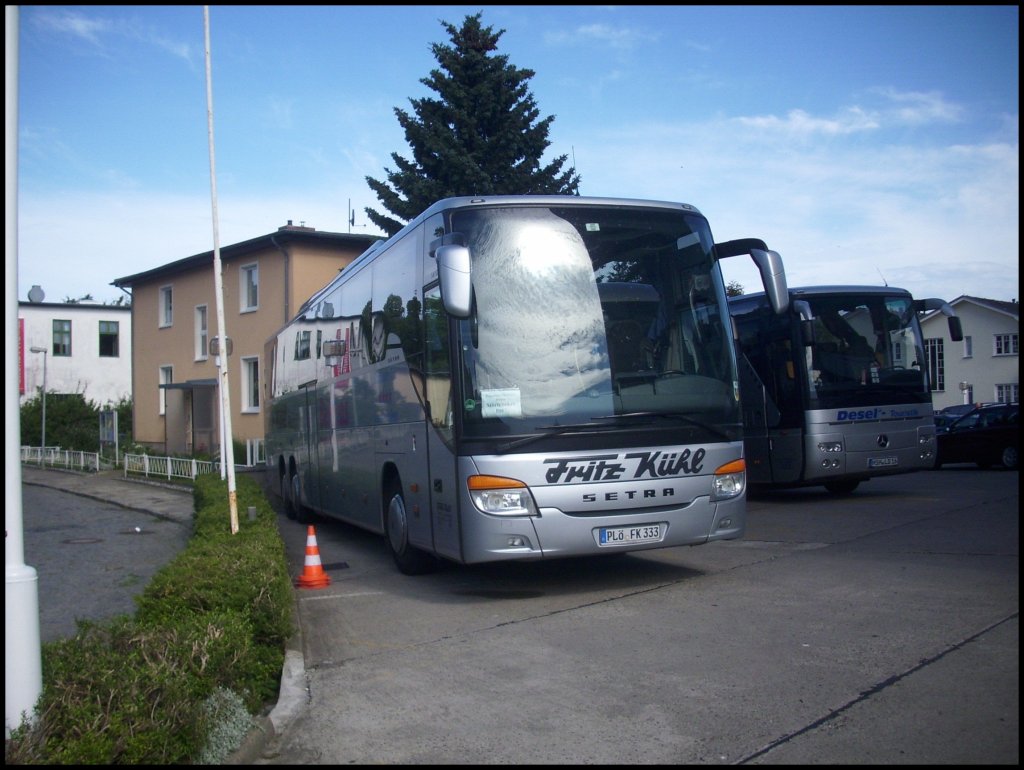 Setra 417 GT-HD von Fritz Khl aus Deutschland in Sassnitz.