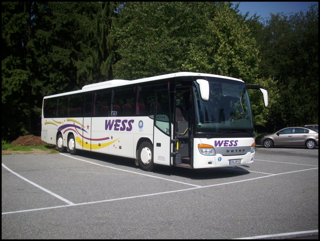 Setra 417 UL von Wess aus Deutschland vor dem Silberberg bei Bodenmais.