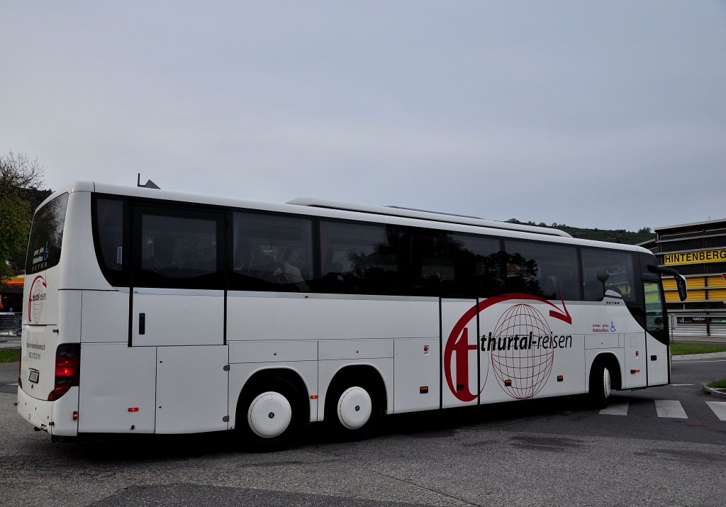 SETRA S415 GT-HD von THURTAL Reisen aus der Schweiz am 29.9.2012 in Krems an der Donau.