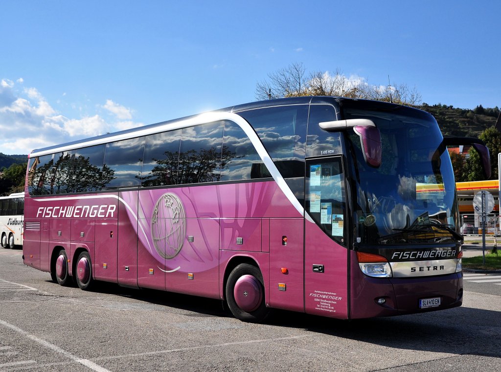 SETRA S416 HDH von FISCHWENGER Reisen aus sterreich im September 2012 in Krems an der Donau.