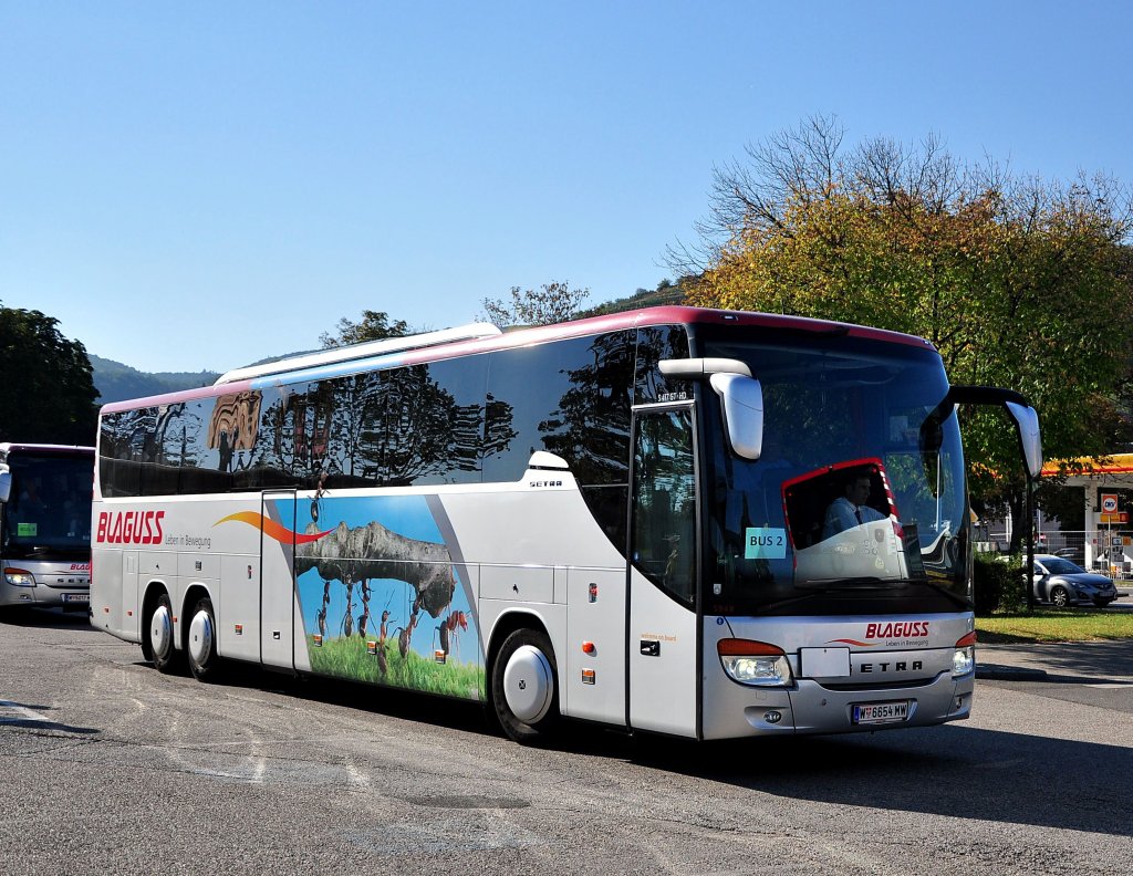 SETRA S417 GT-HD von BLAGUSS aus WIEN,September 2012 in Krems.