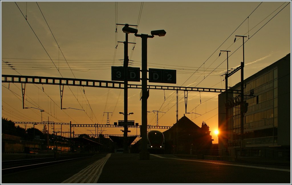 Sonnenaufgang in Morges.
23.07.2013