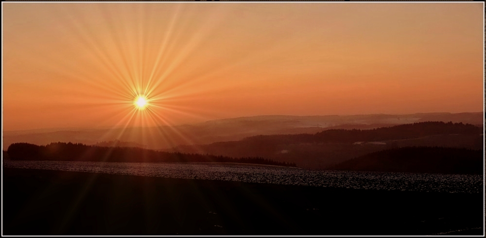 Sonnenuntergang am 22.02.2011. (Jeanny)