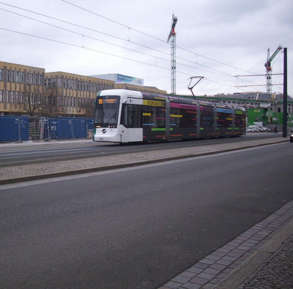 Stra�enbahn der ViP in Potsdam.