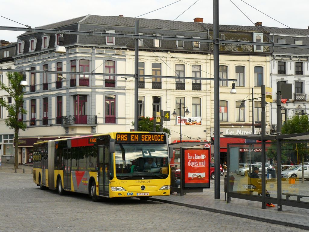 TEC Bus 3537. Mercedes-Benz Citaro am Bahnhof von Mons (Bergen) 23-06-2012.