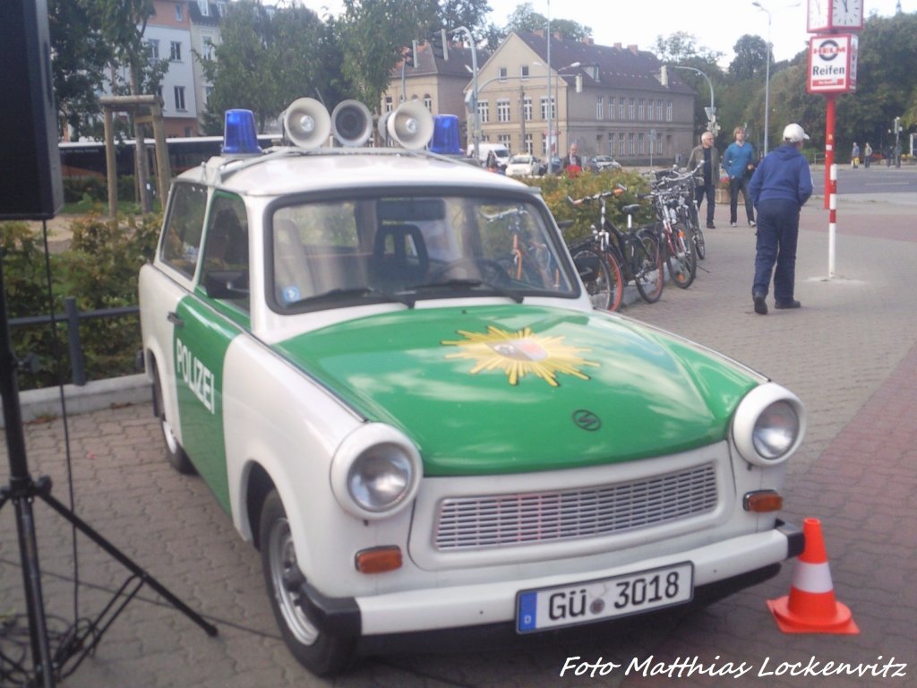 Trabant 601 in Der Bundespolizei-Version Aus Gstrow in Greifswald Beim Hansestadtfest am 16.9.11